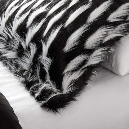 Tiger Lion - Coma Inducer? Oversized Comforter Set - Zebra Black