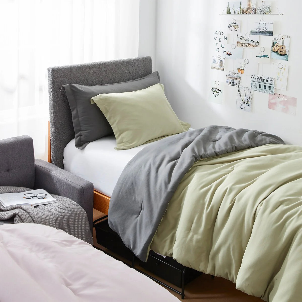Dorm Haul? - Cozy College Comforter Set - Twin XL Reversible Bedding