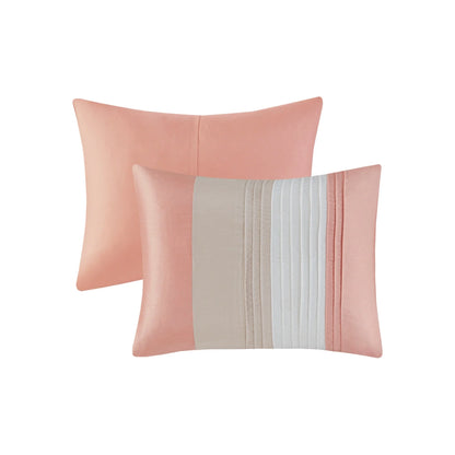 Madison Park Olympia 7-piece Coral Comforter Set