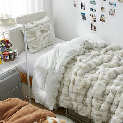 Oh Deer? - Coma Inducer? Oversized Comforter Set - White-Tailed Gray