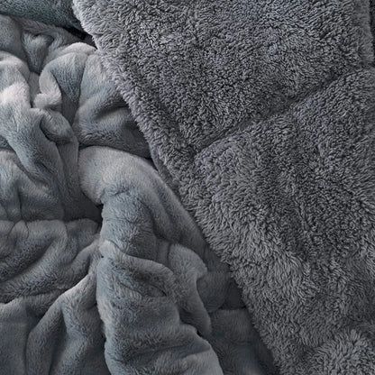 DG OG Chunky Bunny - Coma Inducer? Comforter Set - USA Lightweight Filled - Steel Gray