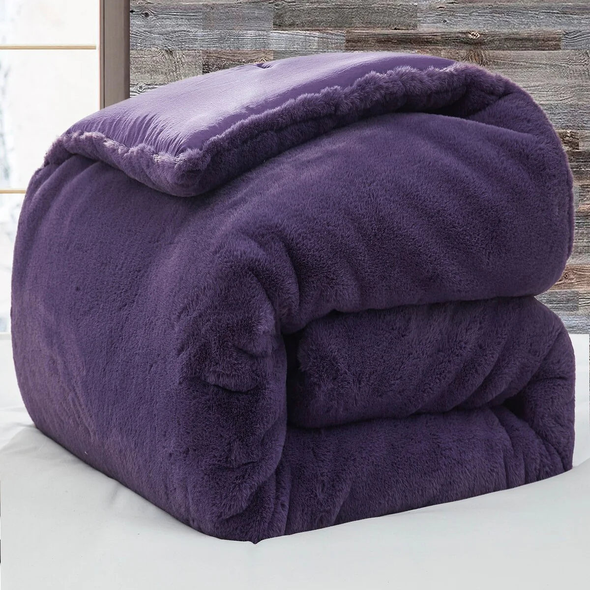 Chunky Bunny Some Like It Cold - Coma Inducer? Oversized Comforter Set - Dark Purple