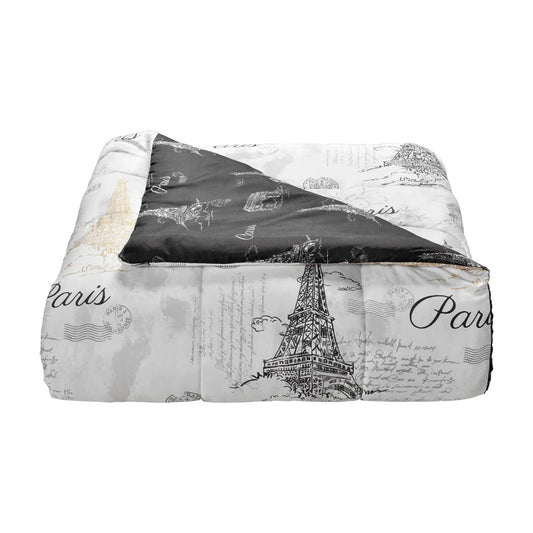 Lanwood Home Paris Sketch 8-Piece Comforter Set