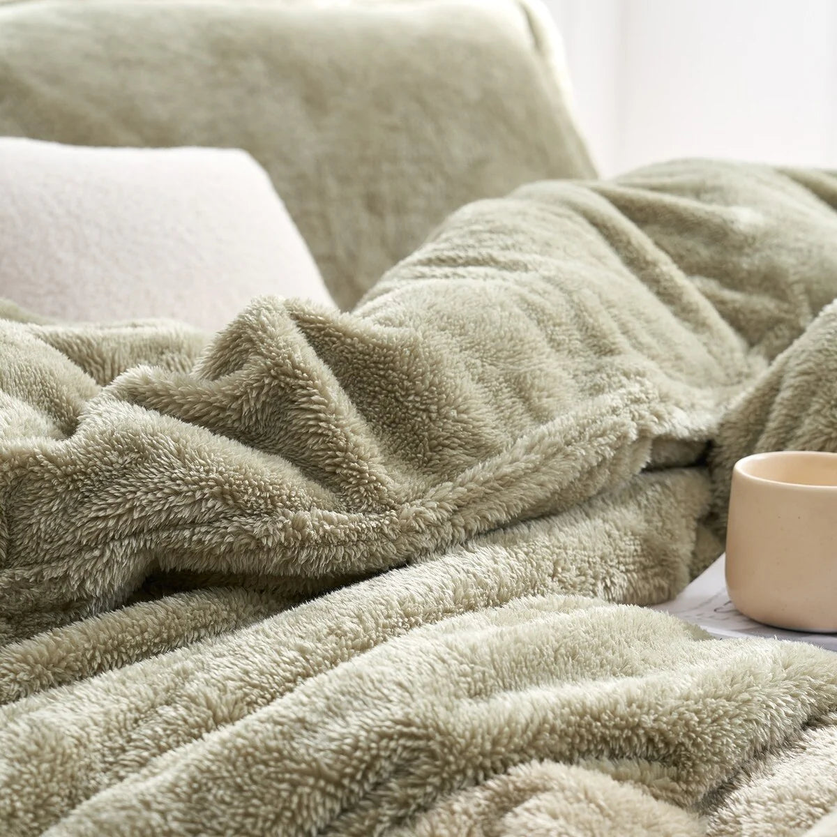 The Original Plush - Coma Inducer? Oversized Comforter - Mossy Gray