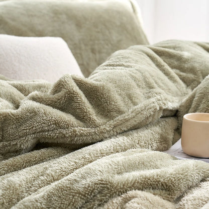 The Original Plush - Coma Inducer? Oversized Comforter - Mossy Gray