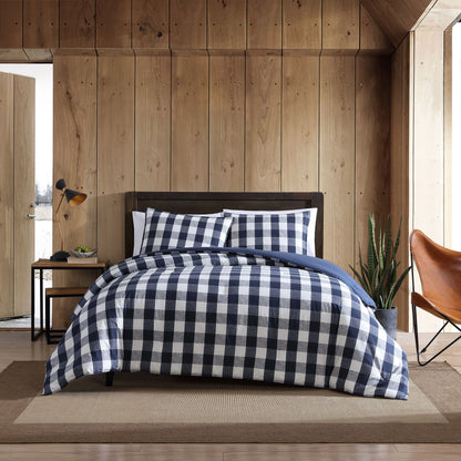 Eddie Bauer Lakehouse Plaid Blue Comforter Set