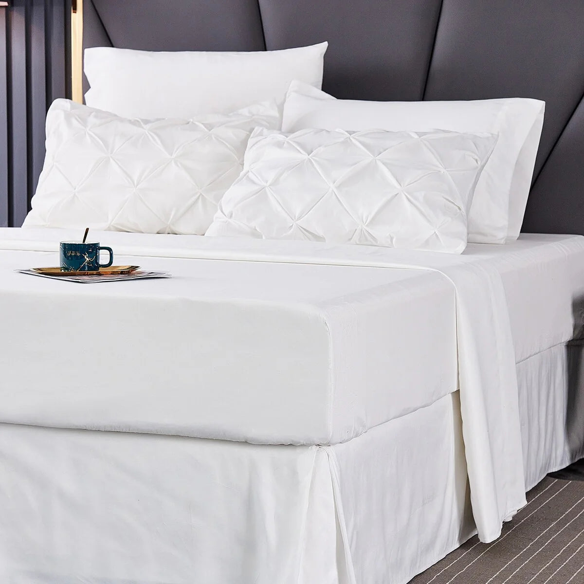 8 Pieces Pintuck Comforter Set