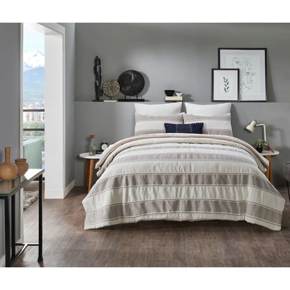 Better Trends Janson Collection Poly/Cotton Comforter Set with Sham - Absorbent, Moisture-Wicking, Machine Washable, Tumble Dry