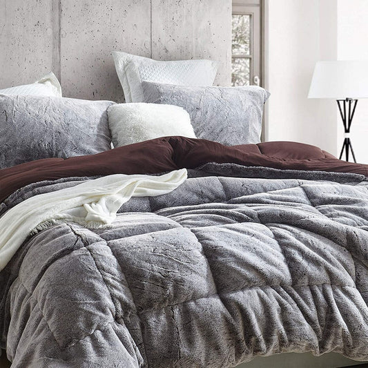 Aww Buddy - Coma Inducer? Oversized Comforter Set - Seal Brown