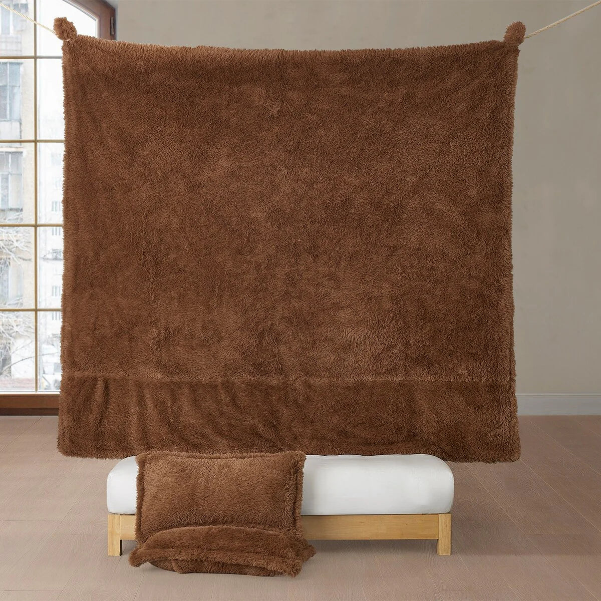 Lion Mane - Coma Inducer? Oversized Comforter Set - Golden Brown