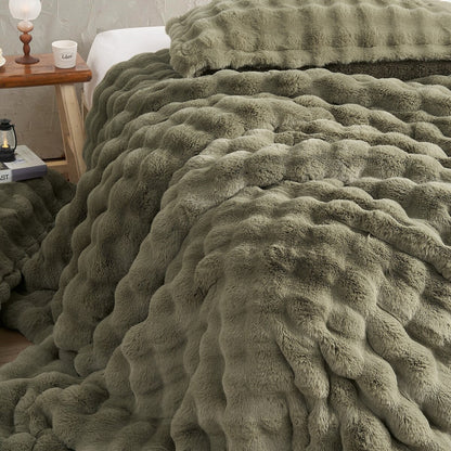 Snowball Chunky Bunny - Coma Inducer? Oversized Comforter Set - Olive Earth