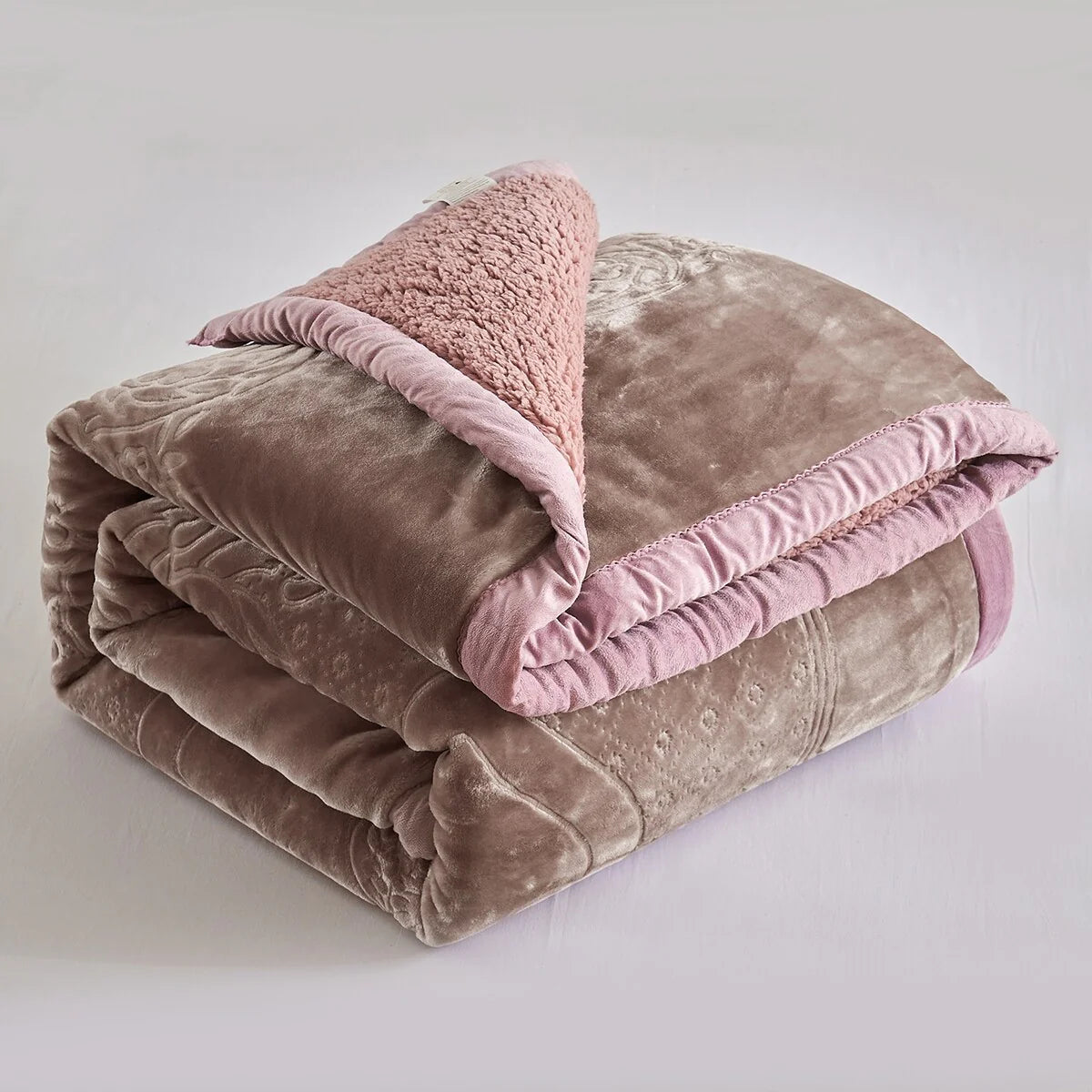 Ultra Plush Printed 3-piece Sherpa Borrego Comforter Set