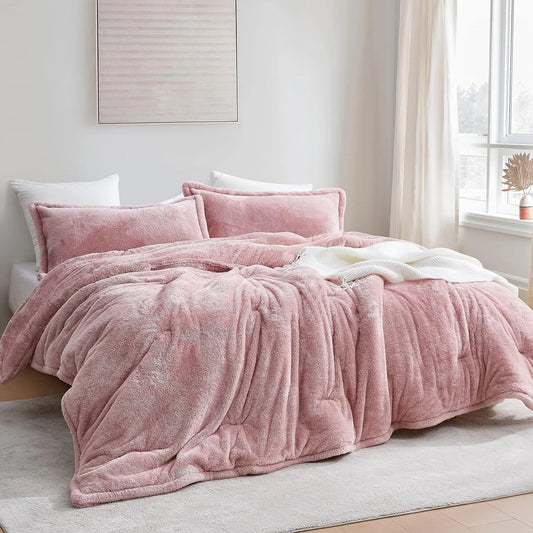 Coma Inducer? Oversized Plush Comforter - Sepia Rose