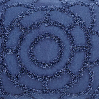 Better Trends Cleo Comforter Set 100% Cotton Tufted Floral Design Soft Plush Chenille Machine Washable Tumble Dry