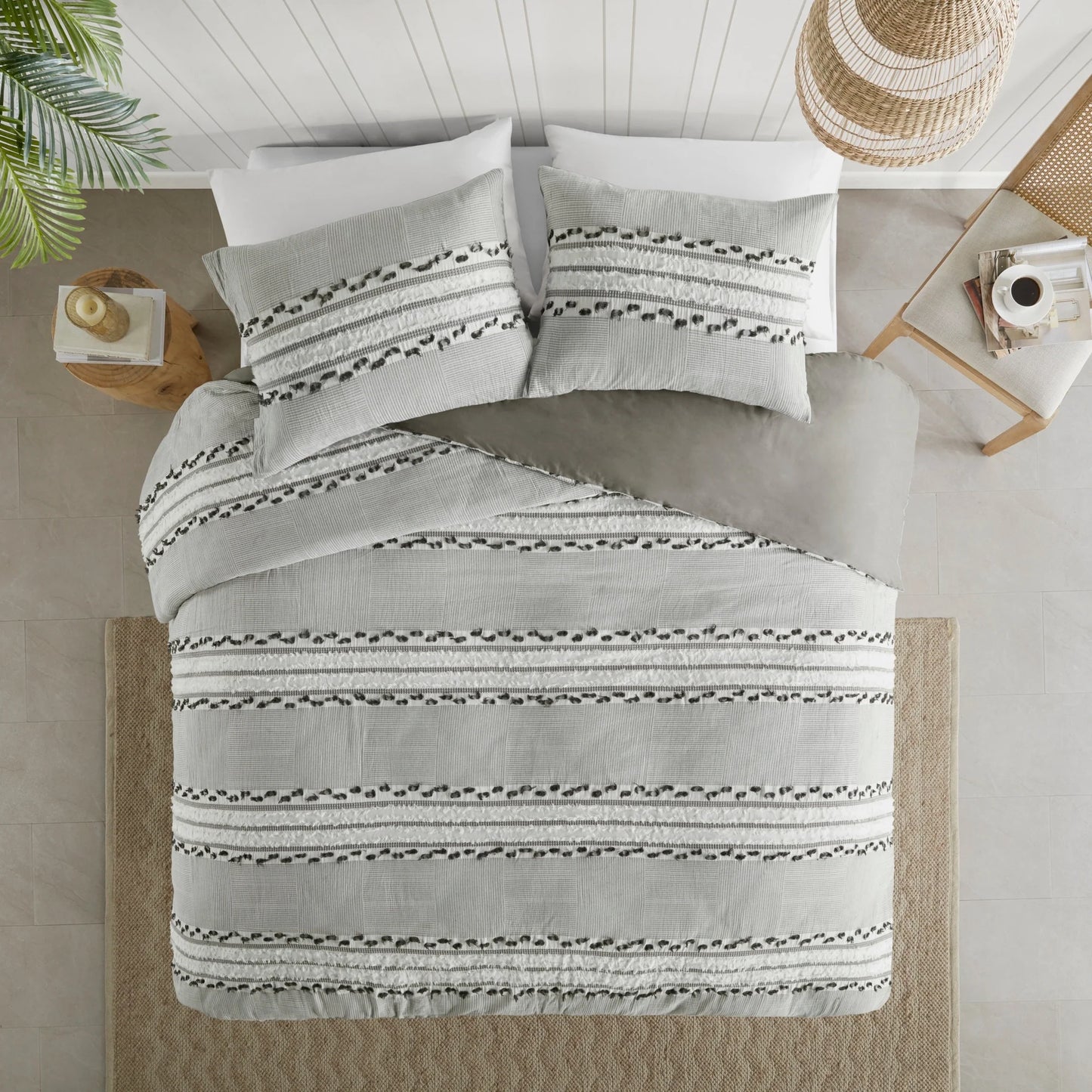 INK+IVY Lennon Organic Cotton Jacquard Comforter Set