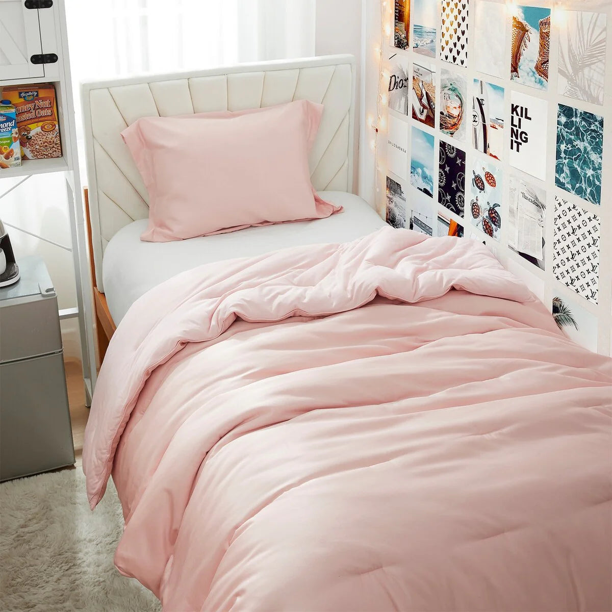Cold Pandas Knitting - Coma Inducer? Oversized Comforter Set - Rose Quartz