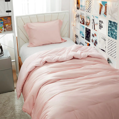 Cold Pandas Knitting - Coma Inducer? Oversized Comforter Set - Rose Quartz