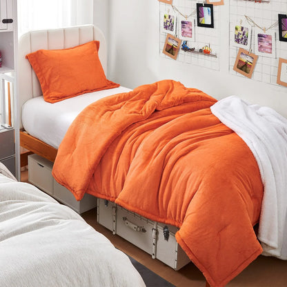 Neon Nights - Coma Inducer? Oversized Comforter Set - Neon Orange