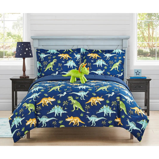 ALEX + BELLA Watercolor Dinosaur Juvi Soft Microfiber Comforter Set
