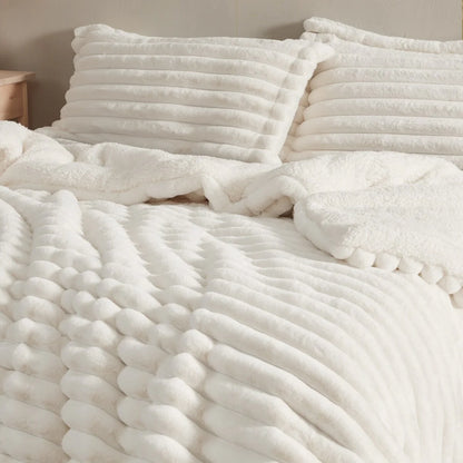 Roll Cakes Chunky Bunny - Coma Inducer? Oversized Comforter Set - Cream