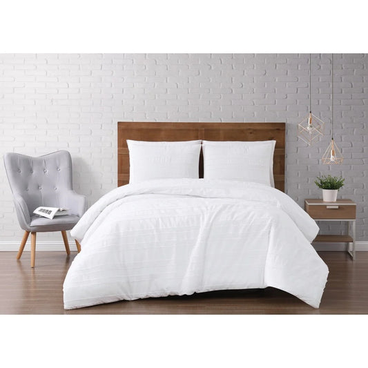 Silver Orchid Christopherson Stripe 3-piece Comforter Set