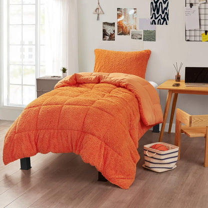 Dreamsicle Creamsicle - Coma Inducer? Oversized Comforter - Orange Peel