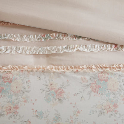 The Gray Barn Newbridge Peach Cotton Percale Comforter Set