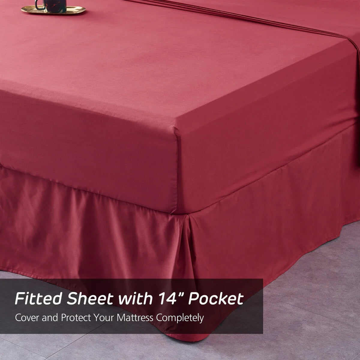 8-piece Pinch Pleated Bed-in-a-Bag Down Alternative Comforter Set