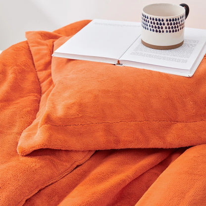 Neon Nights - Coma Inducer? Oversized Comforter Set - Neon Orange