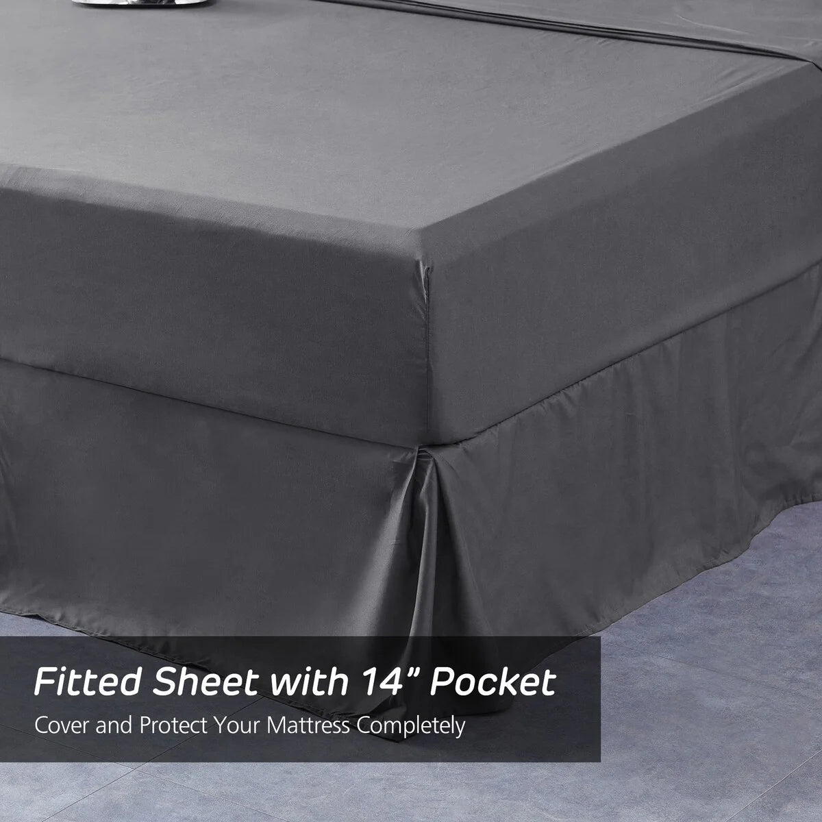 8-piece Pinch Pleated Bed-in-a-Bag Down Alternative Comforter Set