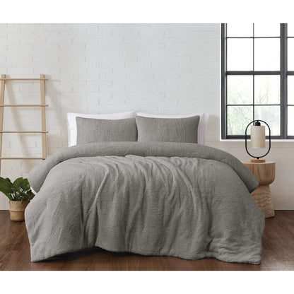 Brooklyn Loom Marshmallow Sherpa Comforter Set