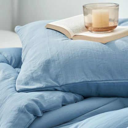 Beachfront Avenue? - Coma Inducer? Oversized Cooling Comforter Set - Smoke Blue