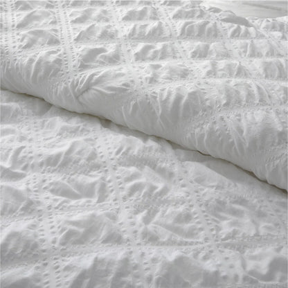 All Season Bubble Ruched Down Alternative Comforter Set