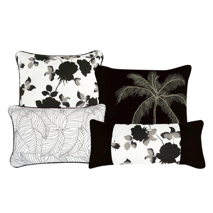 Shatex Kona 7 Pieces Ink Wash Flowers Bedding Comforter Set All-season Reversible Bed in a Bag