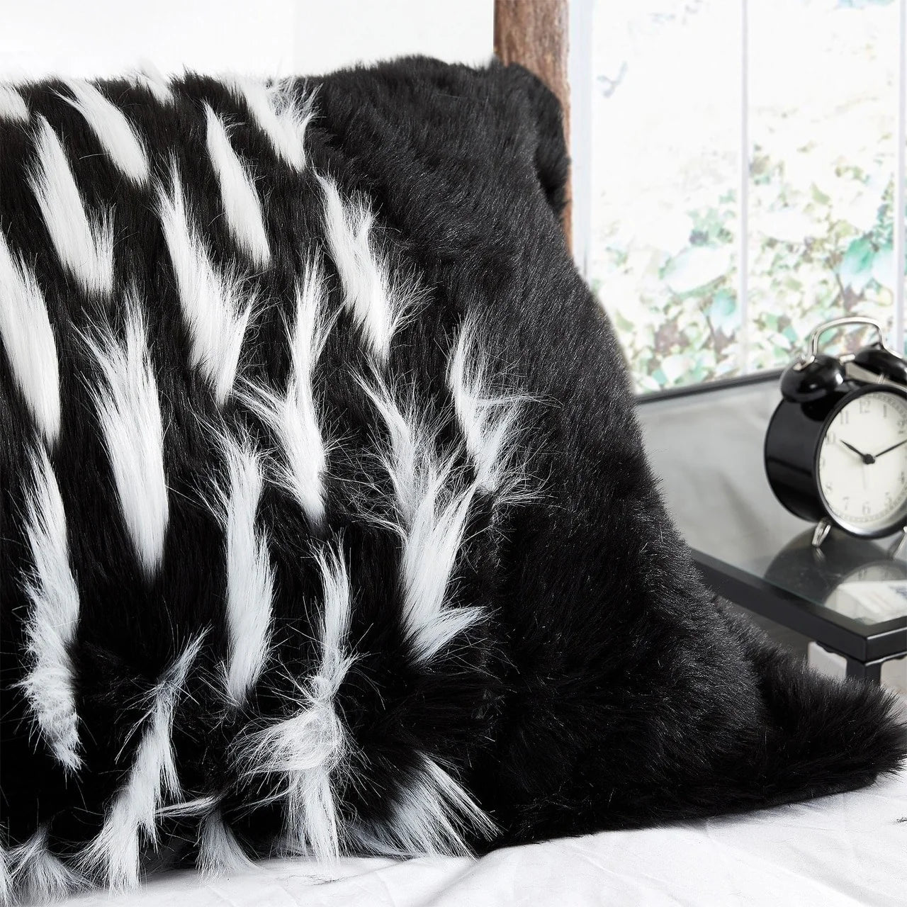 Tiger Lion - Coma Inducer? Oversized Comforter Set - Zebra Black