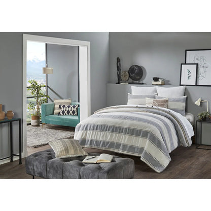 Better Trends Janson Collection Poly/Cotton Comforter Set with Sham - Absorbent, Moisture-Wicking, Machine Washable, Tumble Dry