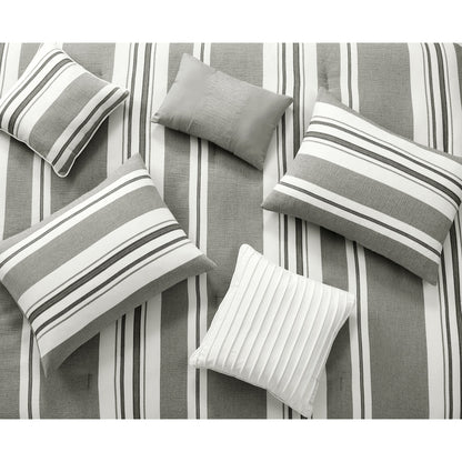 Nanshing Vada 7 Piece Striped Comforter Set