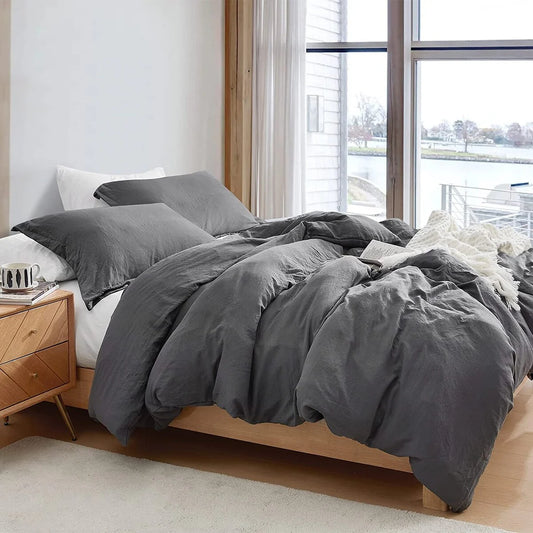 Natural Loft? Oversized Comforter Set - Pewter