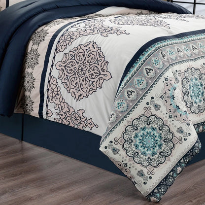 Gracewood Hollow Heco 7-piece Embroidered Comforter Set