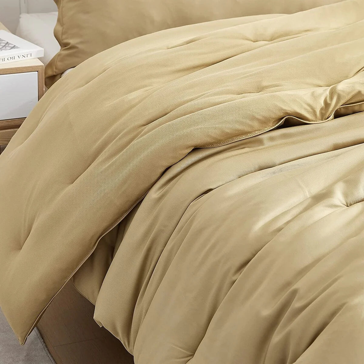 Butter - Coma Inducer? Oversized Cooling Comforter Set - Gold Taupe