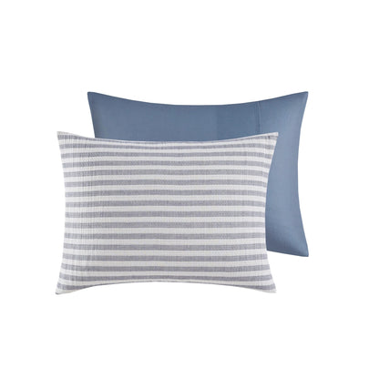 Harbor House Brooks 5 Piece Oversized Cotton Stripe Comforter Set