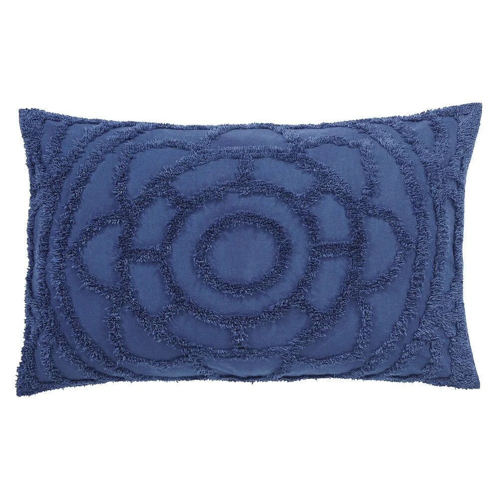Better Trends Cleo Comforter Set 100% Cotton Tufted Floral Design Soft Plush Chenille Machine Washable Tumble Dry