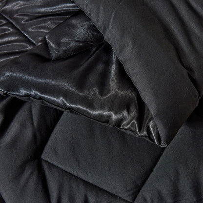 8 Piece Luxury Silky Satin Comforter Set