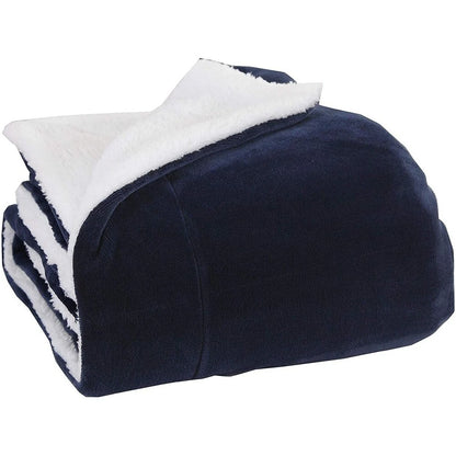 Elegant Comfort Reversible Sherpa Micro-Suede 3-Piece Comforter Set