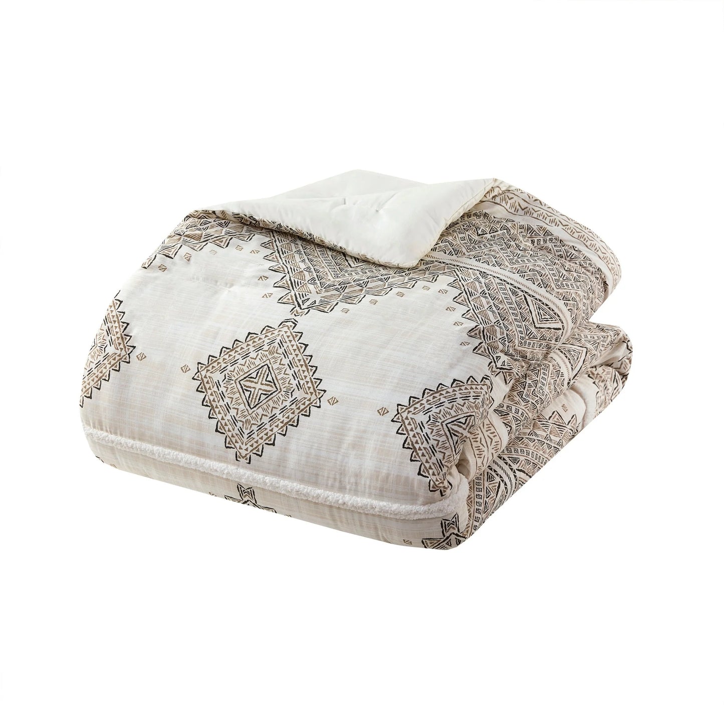 Madison Park Alba 4 Piece Printed Comforter Set with Throw Pillow