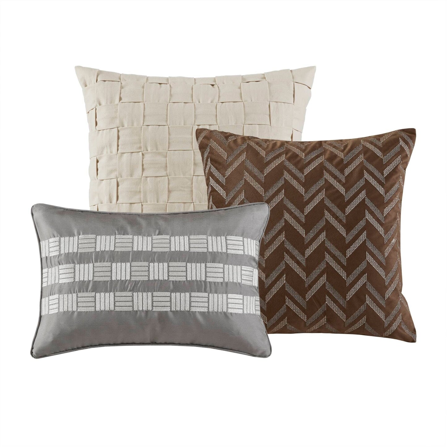 Madison Park Signature Prescott Jacquard Oversized Duvet Style Comforter Set
