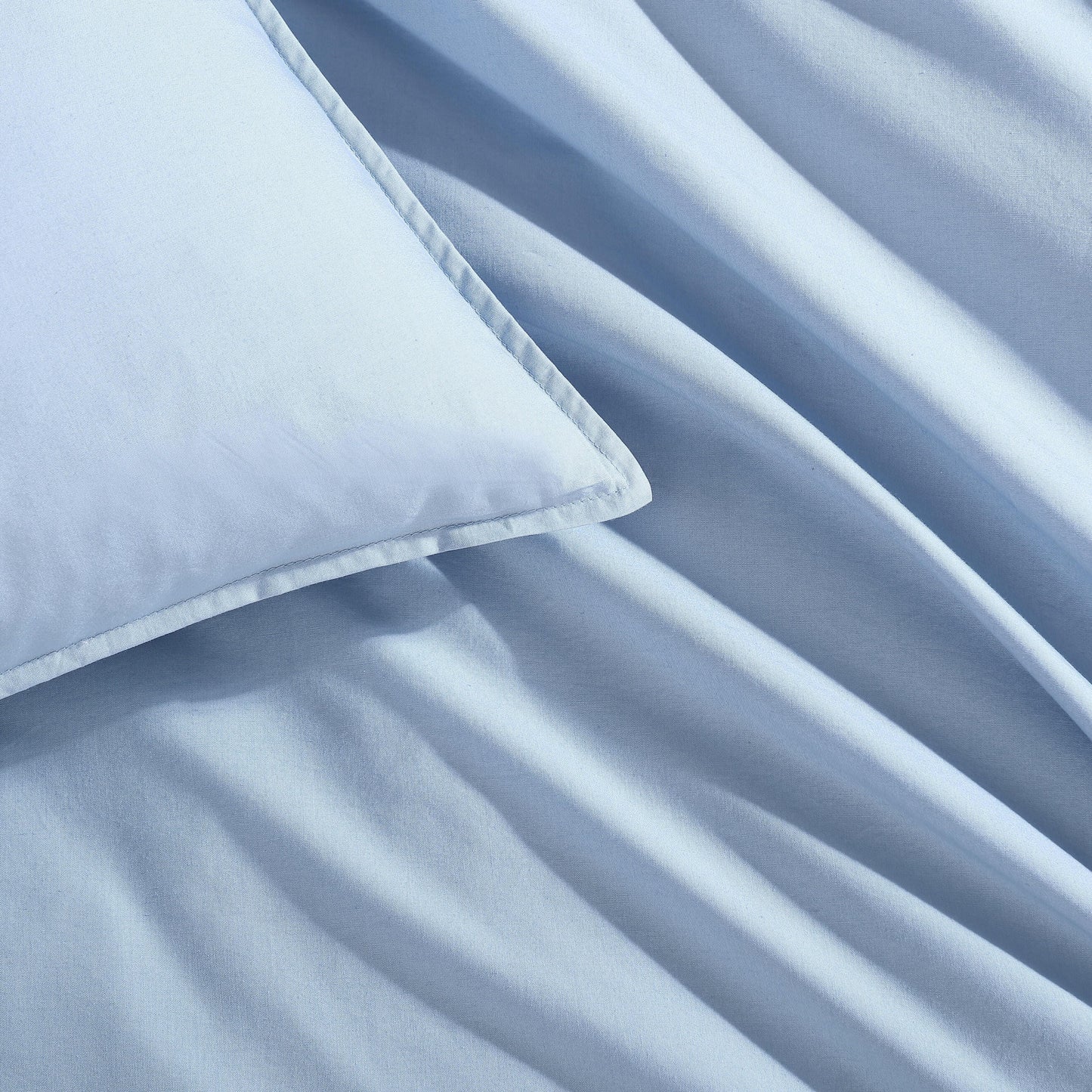 Calvin Klein Washed Percale Cotton Solid Comforter Set