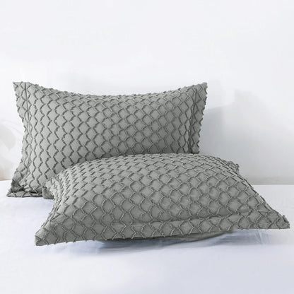 Boho Comforter Set,Tufted Design Bedding Set
