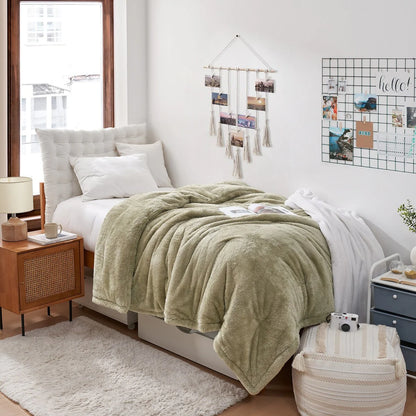 The Original Plush - Coma Inducer? Oversized Comforter - Mossy Gray