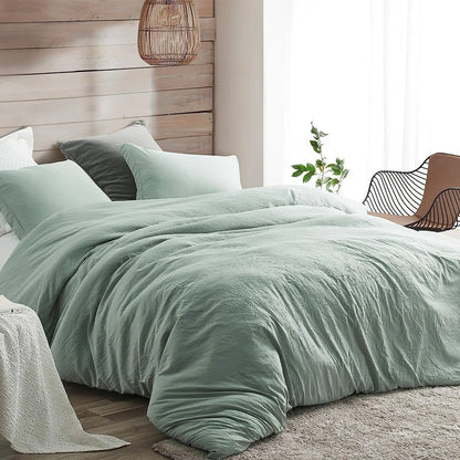 Natural Loft Oversized Comforter Set - Iceberg Green